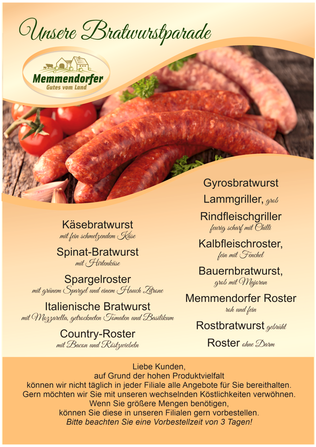 Unsere Bratwurstparade Unsere Bratwurstparade