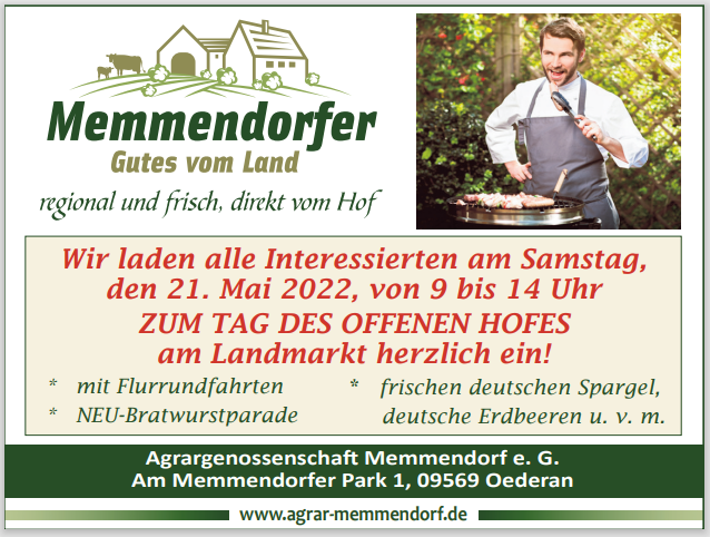 Einladung zum Tag des offenen Hofes Einladung zum Tag des offenen Hofes