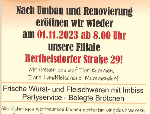 Achtung! Filiale Burgstraße 2 Freiberg ist umgezogen Achtung! Filiale Burgstraße 2 Freiberg ist umgezogen
